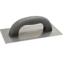 Allway Tools 4-1/2 in. W Carbon Steel V Notched Trowel (Pack of 10)