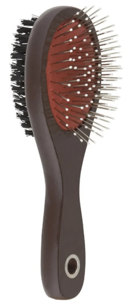Aloe Care Brown Cat/Dog Brush 1 pk