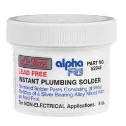 Alpha Fry 6 oz. Lead-Free Plumbing Solder Metal 1 pc.