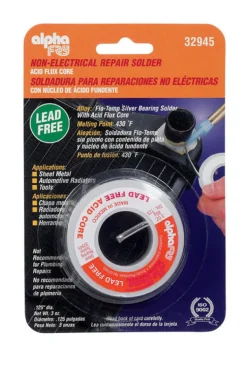 Alpha Fry 3 oz. Lead-Free Repair Solder 0.125 in. Dia. Silver Bearing 1 pc.