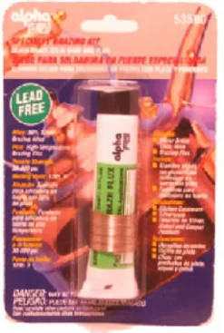 Alpha Fry 0.02 in. Dia. Silver-Bearing Alloy 0.2 oz. Lead-Free Specialty Brazing Kit