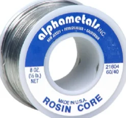 Alpha Metals Tin/Lead 60/40 Rosin Core Solder Wire 0.062 in. Dia. 4 oz.