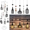 Alpine Assorted Glass 13 in. H Hanging LED Bulb Outdoor Solar Decor (Pack of 15)