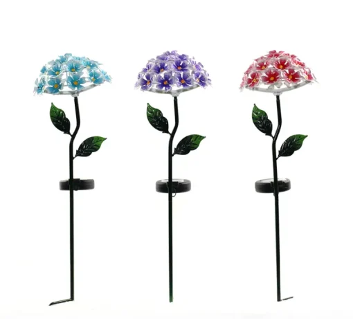 Alpine Assorted Metal 21.25 in. H Hydrangea Outdoor Stake (Pack of 6)