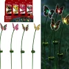 Alpine Assorted Plastic 24 in. H Butterfly Solar Garden Stake (Pack of 16)