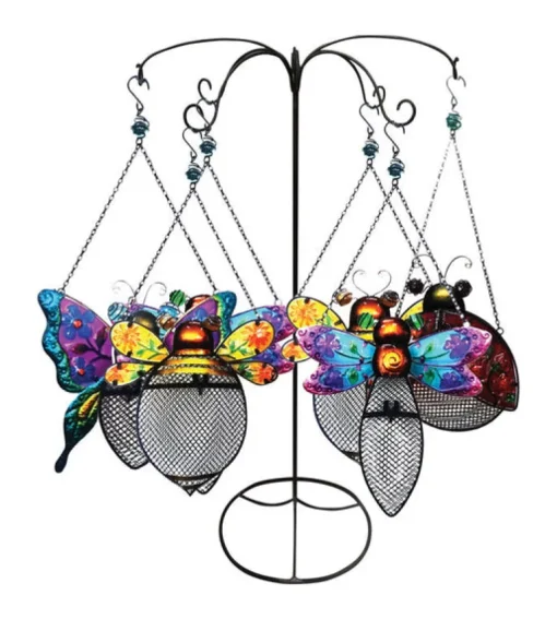 Alpine Cardinal 1 Glass/Metal Metal Cage Bird Feeder 2 ports (Pack of 8)