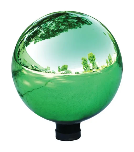 Alpine Glass Green 11-1/2 in. H Gazing Ball (Pack of 2)