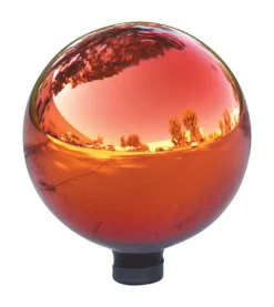 Alpine Glass Red 11-1/2 in. H Gazing Ball (Pack of 2)