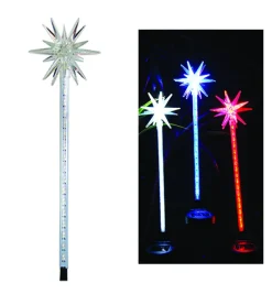 Alpine Glass Starburst 32 in. H Outdoor Stake (Pack of 20)