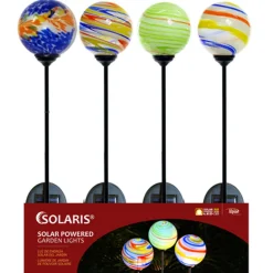 Alpine Glass/Metal Assorted 31 in. H Outdoor Garden Stake (Pack of 16)