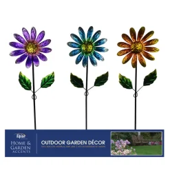 Alpine Metal Assorted 32 in. H Daisy Outdoor Garden Stake (Pack of 12)