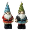 Alpine Resin Assorted 17 in. Garden Gnome Statue (Pack of 2)
