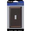 Amerelle Century Aged Bronze 1 gang Stamped Steel Toggle Wall Plate 1 pk