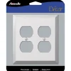 Amerelle Century Polished Chrome 2 gang Stamped Steel Duplex Wall Plate 1 pk