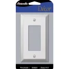 Amerelle Century Polished Chrome 1 gang Stamped Steel Decorator Wall Plate 1 pk