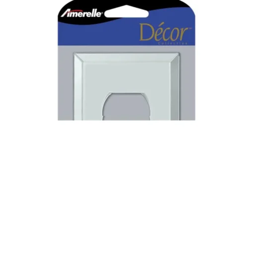 Amerelle Clear 1 gang Acrylic Duplex Wall Plate 1 pk