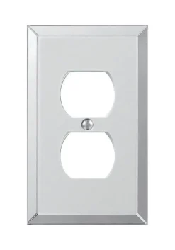Amerelle Clear 1 gang Acrylic Duplex Wall Plate 1 pk