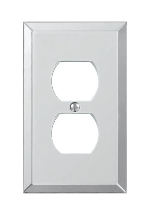 Amerelle Clear 1 gang Acrylic Duplex Wall Plate 1 pk