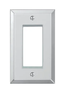 Amerelle Clear 1 gang Acrylic Decorator Wall Plate 1 pk