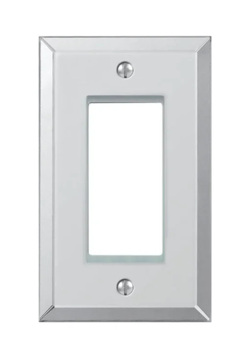 Amerelle Clear 1 gang Acrylic Decorator Wall Plate 1 pk