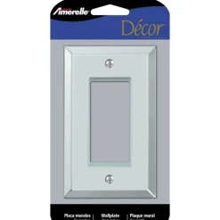 Amerelle Clear 1 gang Acrylic Decorator Wall Plate 1 pk