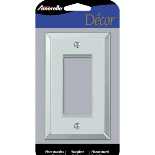 Amerelle Clear 1 gang Acrylic Decorator Wall Plate 1 pk