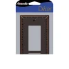 Amerelle Imperial Bead Aged Bronze 1 gang Die-Cast Metal Decorator Wall Plate 1 pk