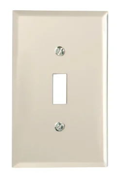 Amerelle Mirror Clear 1 gang Acrylic Toggle Wall Plate 1 pk