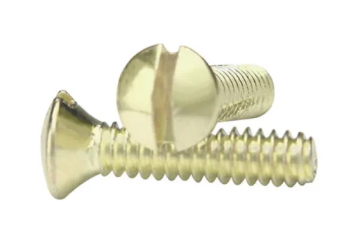 Amerelle Polished Brass Steel Wall Plate Screws 10 pk