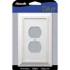 Amerelle Savannah White 1 gang Wood Duplex Wall Plate 1 pk