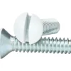 Amerelle White Steel Wall Plate Screws 10 pk