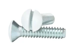Amerelle White Steel Wall Plate Screws 10 pk