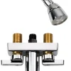 American Brass 2-Handle Brass Tub and Shower Faucet