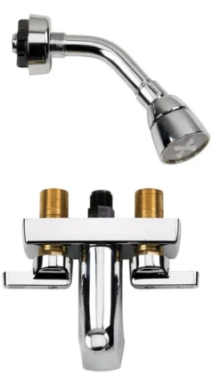American Brass 2-Handle Brass Tub and Shower Faucet
