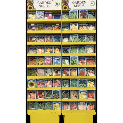 American Seed Green Garden Assorted Seed Display