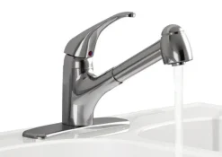 American Standard Easy Touch One Handle Polished Chrome Pull Out Kitchen Faucet