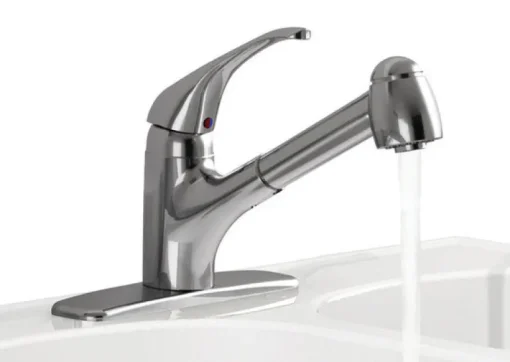American Standard Easy Touch One Handle Polished Chrome Pull Out Kitchen Faucet