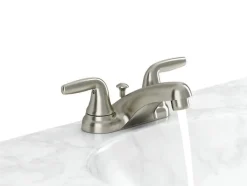 American Standard Jocelyn Satin Nickel Two Handle Lavatory Faucet 4 in.