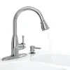 American Standard Mckenzie One Handle Polished Chrome Pull Out Kitchen Faucet Side Sprayer Included