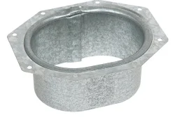 Amerimax 1.5 in. H X 3 in. W X 2 in. L Metallic Aluminum C Downspout Outlet
