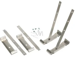 Amerimax 2 in. H X 3.5 in. W X 9.5 in. L Metallic Aluminum K Gutter Hanger and Strap