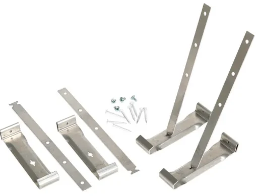 Amerimax 2 in. H X 3.5 in. W X 9.5 in. L Metallic Aluminum K Gutter Hanger and Strap