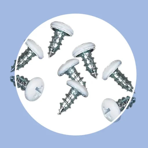 Amerimax No. 8 X 3/8 in. L Phillips/Slotted Round Head Sheet Metal Screws