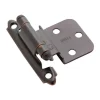 Amerock 2 in. W X 2-3/4 in. L Oil Rubbed Bronze Steel Self-Closing Hinge 10 pk