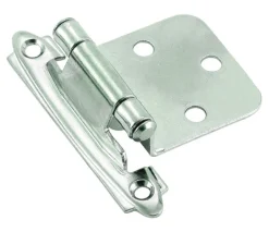Amerock 1-13/16 in. W X 2-3/4 in. L Polished Chrome Steel Cabinet Hinge 2 pk