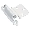 Amerock 2-15/79 in. W X 2-3/4 in. L White Steel Self-Closing Hinge 2 pk
