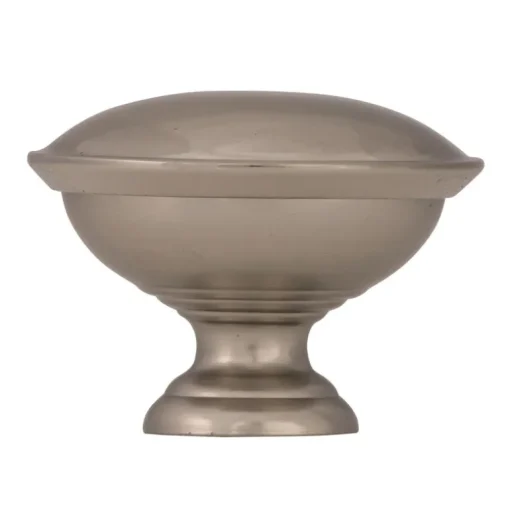 Amerock Allison Round Cabinet Knob 1-5/16 in. D 15/16 in. Brushed Chrome 10 pk