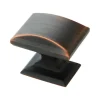 Amerock Candler Rectangle Cabinet Knob 1-1/4 in. D 1-1/8 in. Oil Rubbed Bronze 5 pk
