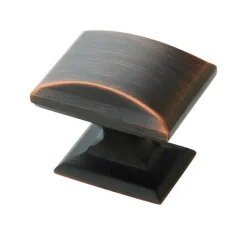 Amerock Candler Rectangle Cabinet Knob 1-1/4 in. D 1-1/8 in. Oil Rubbed Bronze 5 pk
