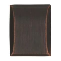 Amerock Candler Rectangle Cabinet Knob 1-1/4 in. D 1-1/8 in. Oil Rubbed Bronze 5 pk